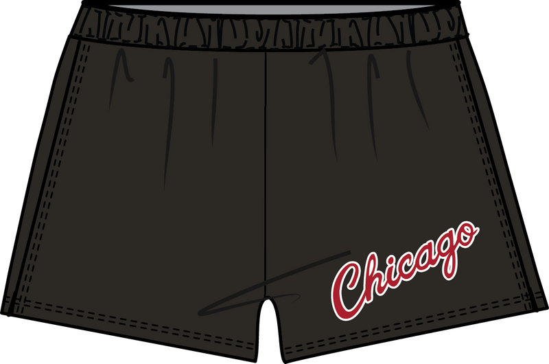 Mitchell & Ness Women's Chicago Bulls Black Nylon Shorts