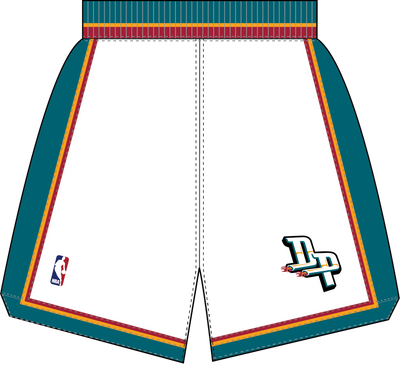 Mitchell & Ness Detroit Pistons 2000 White Shorts