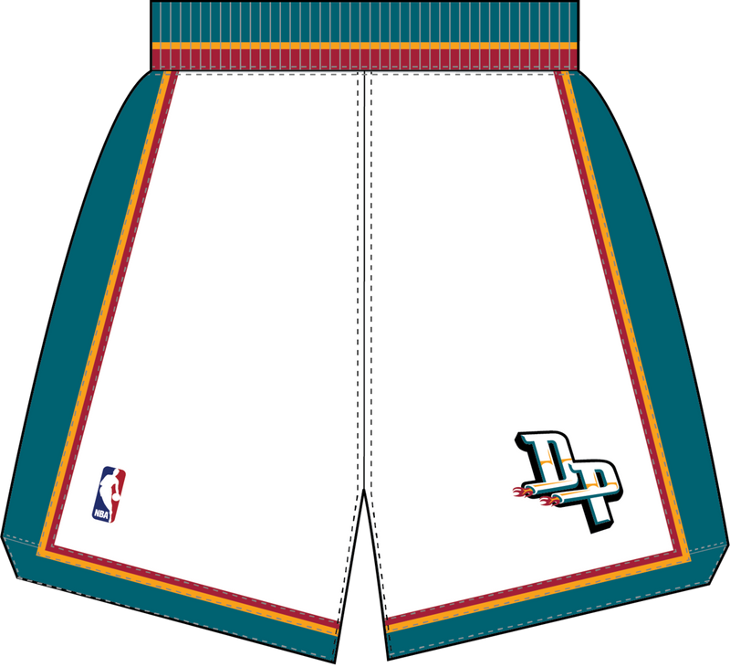 Mitchell & Ness Detroit Pistons 2000 White Shorts