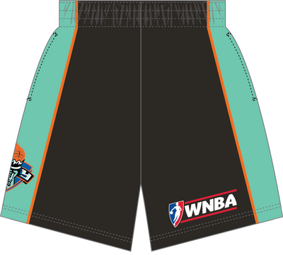 Mitchell & Ness New York Liberty 1999 Black Road Swingman Shorts