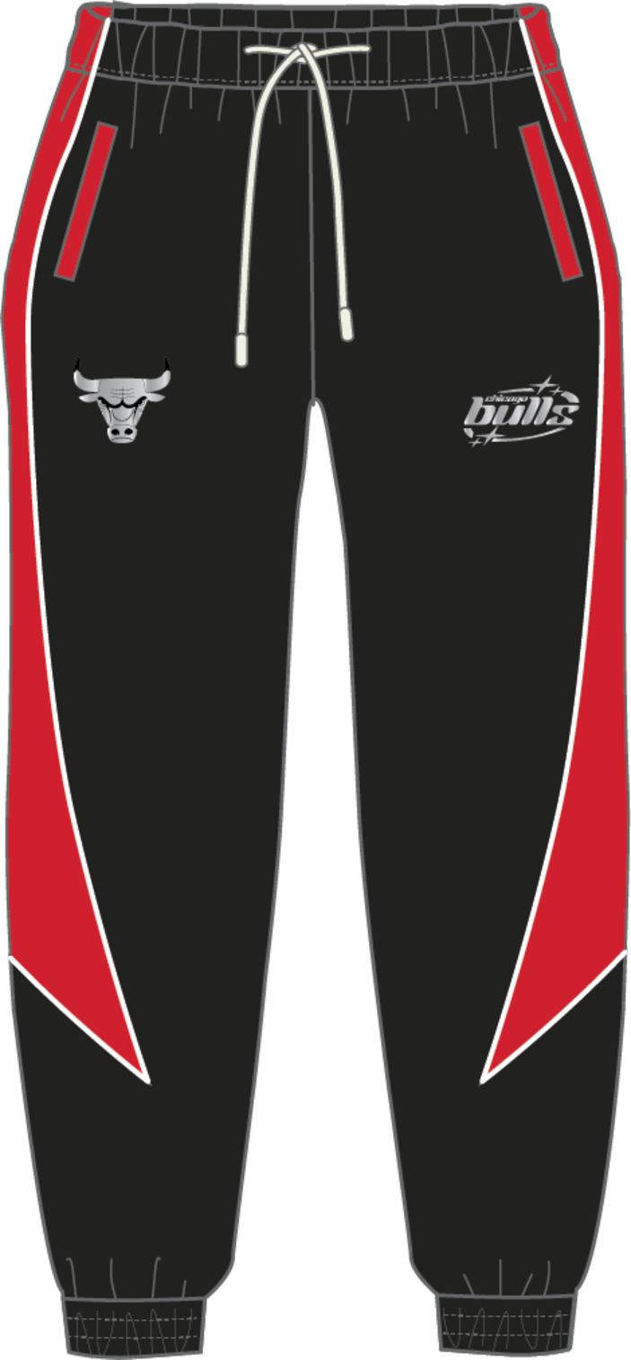 Mitchell & Ness Chicago Bulls Black 404 Club Track Pants