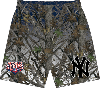 Mitchell & Ness New York Yankees Multi Quiet Blaze 7in Mesh Shorts