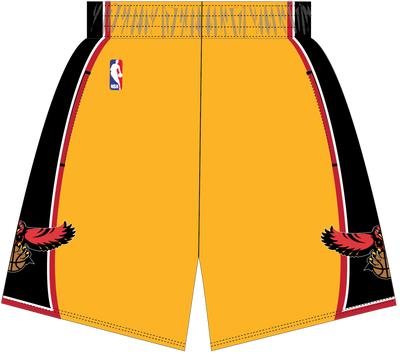 Mitchell & Ness Atlanta Hawks 2004 Yellow Alternate Shorts