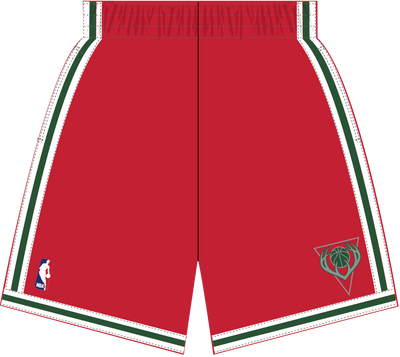 Mitchell & Ness Milwaukee Bucks 2014 Red Dark Shorts