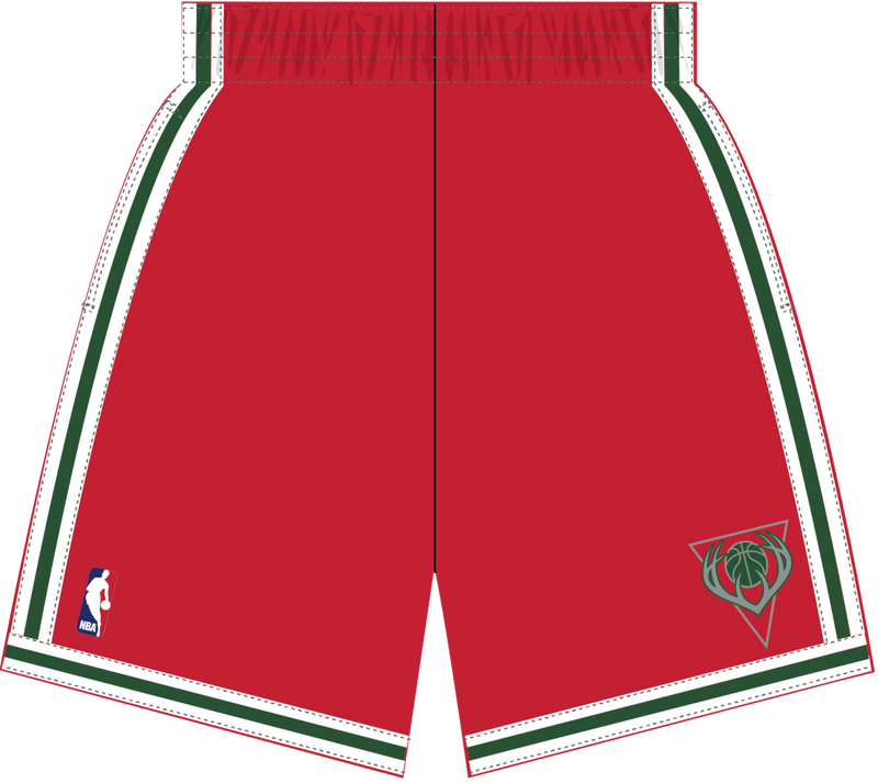 Mitchell & Ness Milwaukee Bucks 2014 Red Dark Shorts