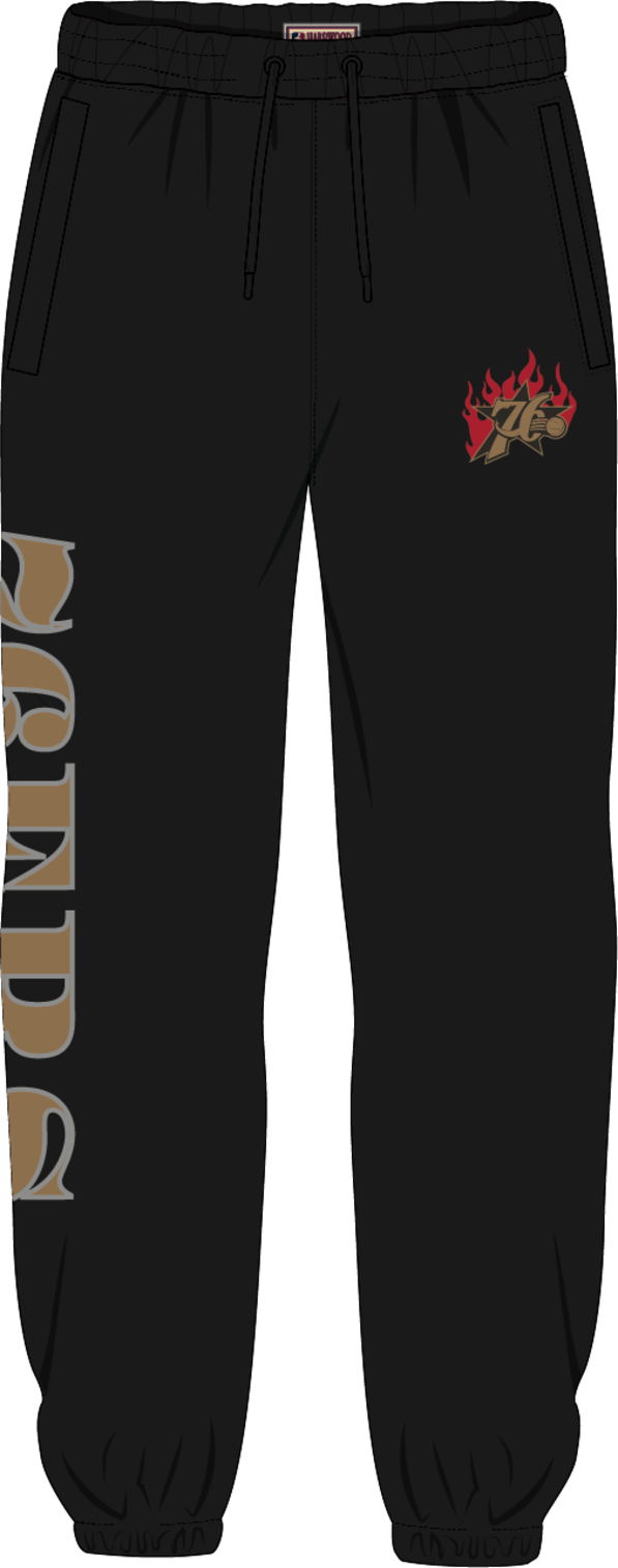 Mitchell & Ness Philadelphia 76ers Black Sweatpants