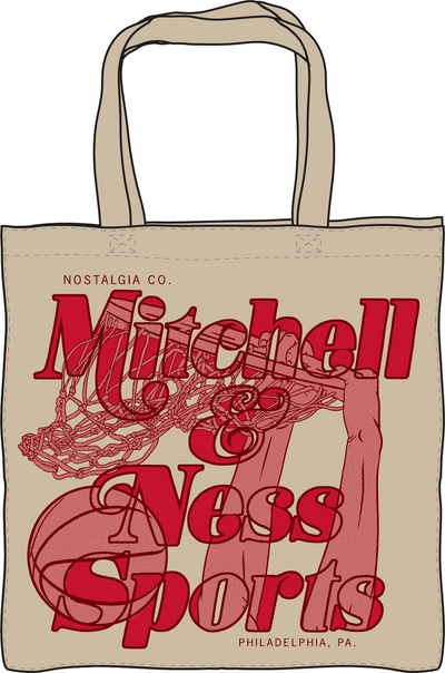 Mitchell & Ness Cream Graphic Tote Bag 2.0