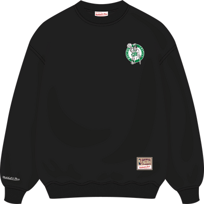 Mitchell & Ness Boston Celtics Black Oversweep Crewneck Sweatshirt Sweater