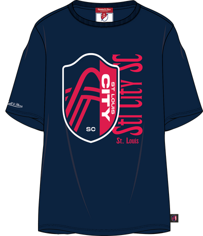 Mitchell & Ness Women's St. Louis City SC Blue Boyfriend T-Shirt