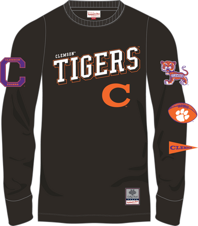 Mitchell & Ness Clemson Tigers Black Training Camp Long Sleeve T-Shirt