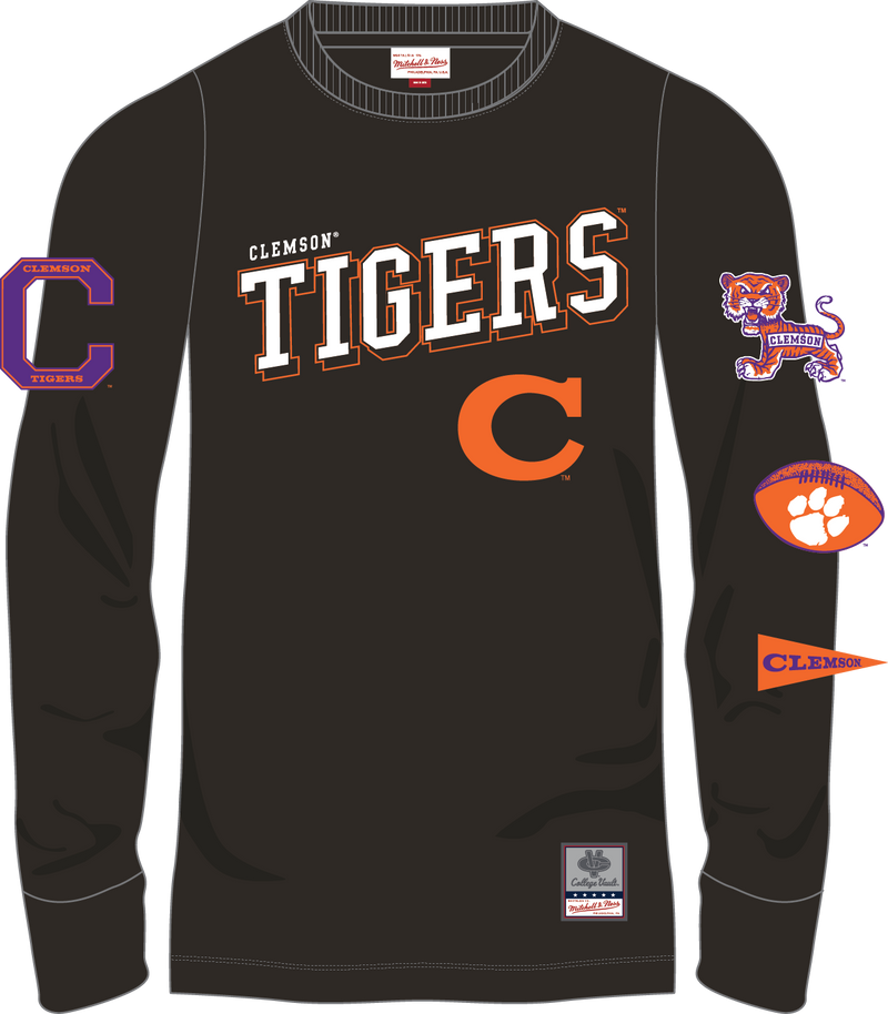 Mitchell & Ness Clemson Tigers Black Training Camp Long Sleeve T-Shirt