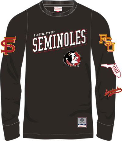 Mitchell & Ness Florida State Seminoles Black Training Camp Long Sleeve T-Shirt