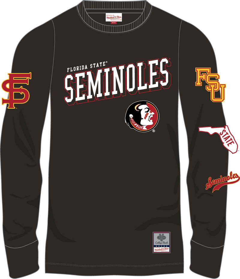 Mitchell & Ness Florida State Seminoles Black Training Camp Long Sleeve T-Shirt