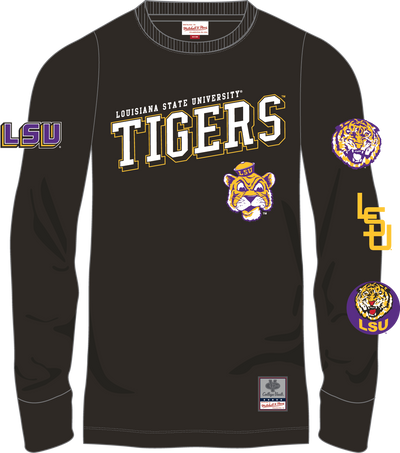 Mitchell & Ness LSU Tigers Black Training Camp Long Sleeve T-Shirt