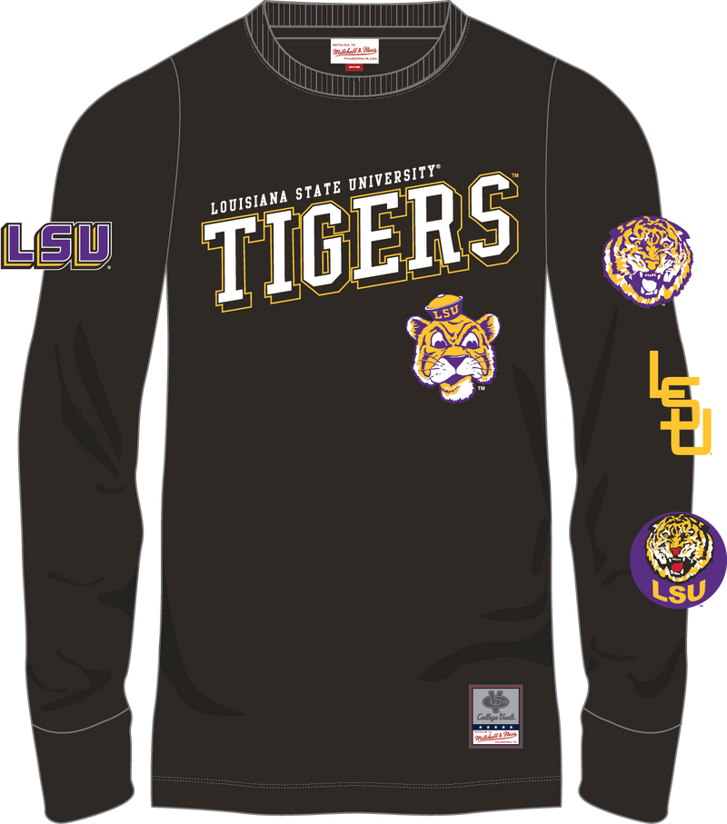 Mitchell & Ness LSU Tigers Black Training Camp Long Sleeve T-Shirt