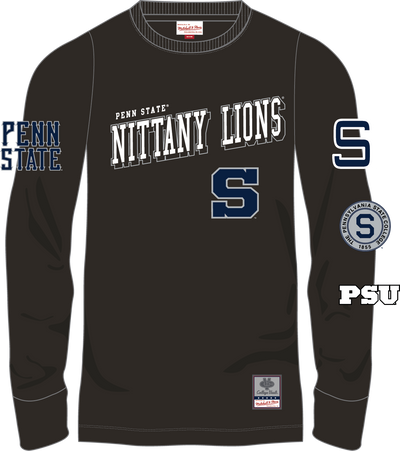 Mitchell & Ness Penn State Nittany Lions Black Training Camp Long Sleeve T-Shirt