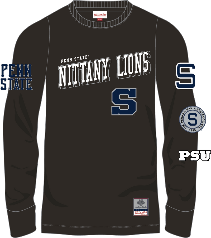 Mitchell & Ness Penn State Nittany Lions Black Training Camp Long Sleeve T-Shirt