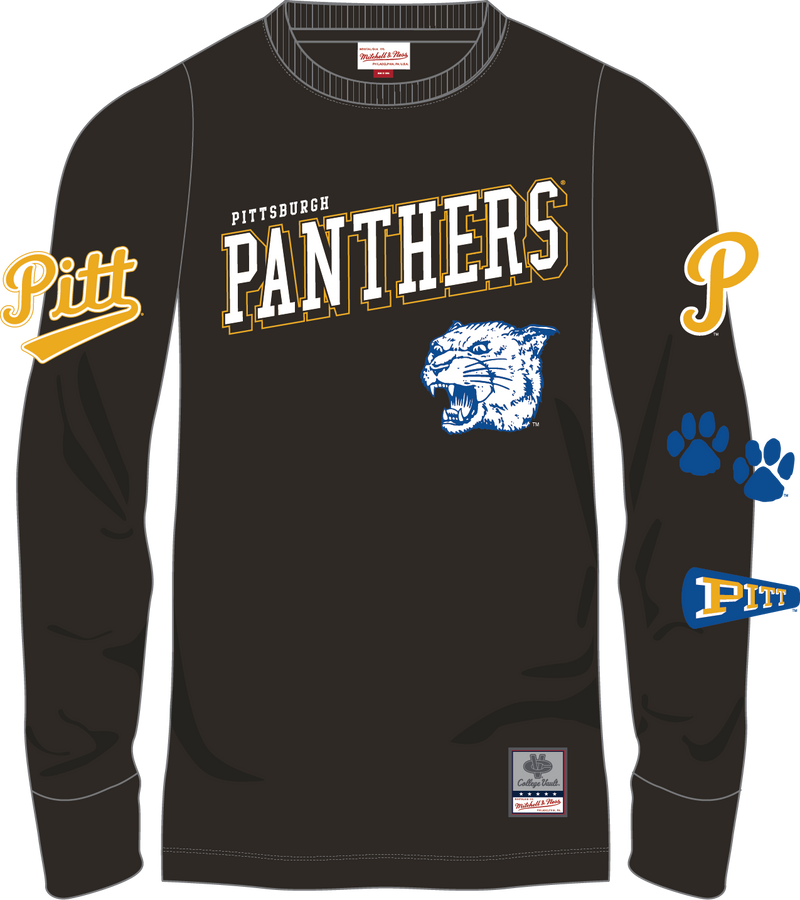 Mitchell & Ness University of Pittsburgh Panthers Black Training Camp Long Sleeve T-Shirt