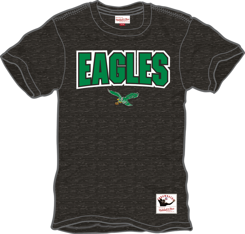 Mitchell & Ness Philadelphia Eagles Black Legendary Slub T-Shirt