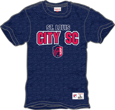 Mitchell & Ness St. Louis City SC Navy Legendary Slub T-Shirt