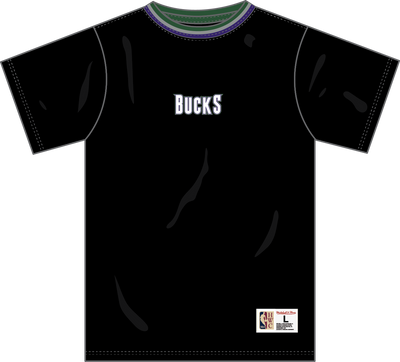 Mitchell & Ness Milwaukee Bucks Black Playmaker T-Shirt