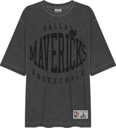 Mitchell & Ness Dallas Mavericks Black Downtown Collection Premium T-Shirt