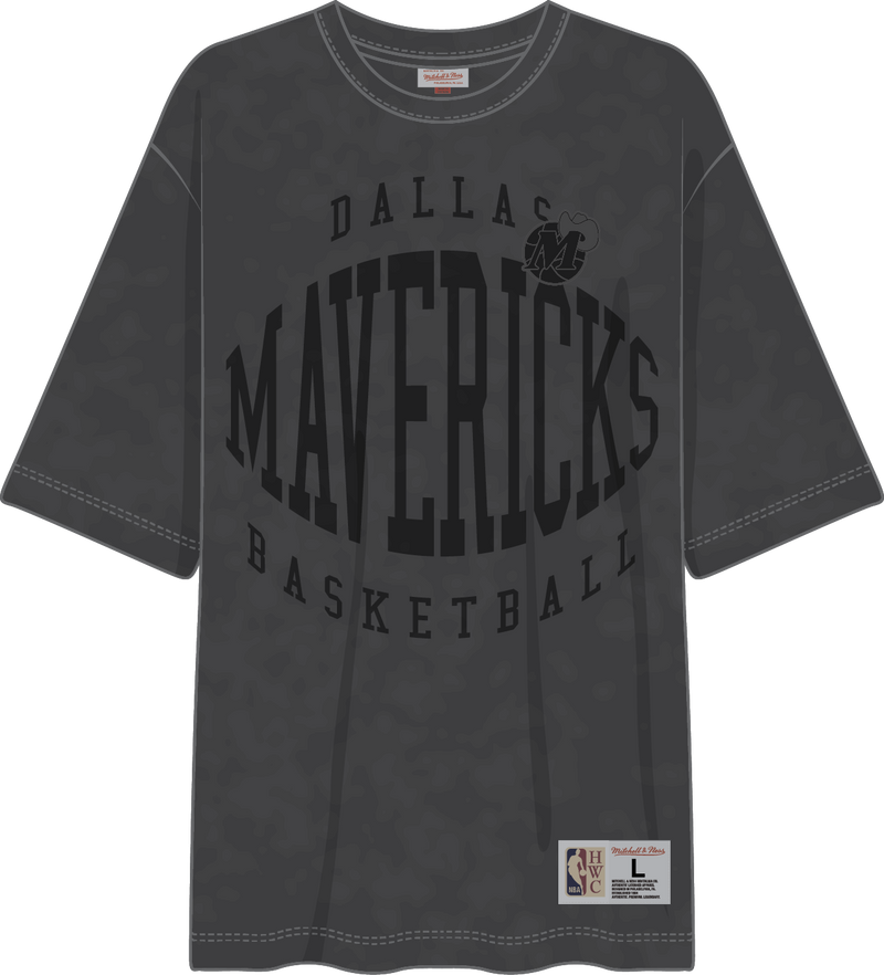 Mitchell & Ness Dallas Mavericks Black Downtown Collection Premium T-Shirt