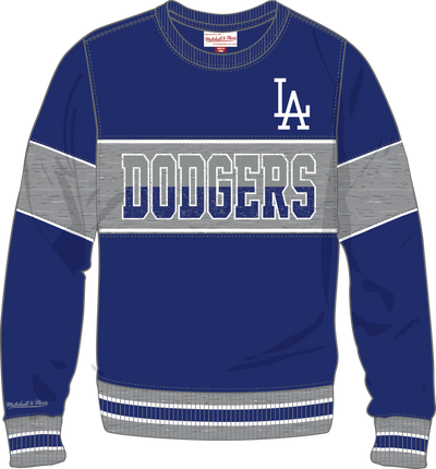 Mitchell & Ness Los Angeles Dodgers Royal Cof Fleece Crew Sweatshirt