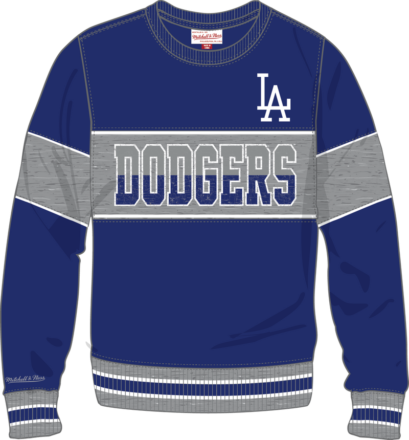 Mitchell & Ness Los Angeles Dodgers Royal Cof Fleece Crew Sweatshirt