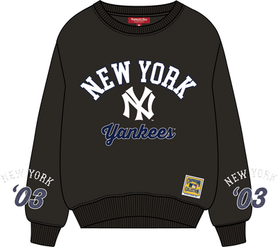 Mitchell & Ness Women's New York Yankees Black Premium Cr Fleece Sweatshirt