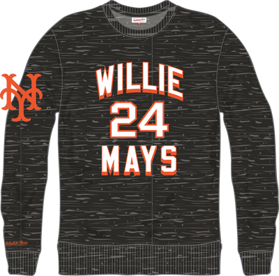 Mitchell & Ness Willie Mays Willie Mays San Francisco Giants Black Legends Collection Player Fleece