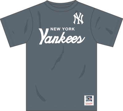Mitchell & Ness New York Yankees Light Grey Thunderstorm T-Shirt