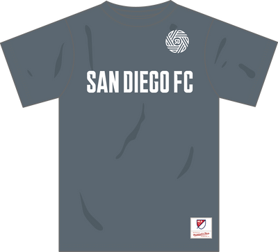 Mitchell & Ness San Diego FC Light Grey Thunderstorm T-Shirt