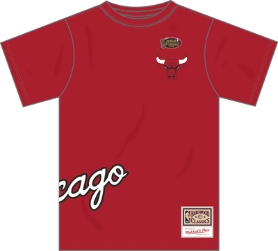 Mitchell & Ness Chicago Bulls Scarlet Playoff Win Premium T-Shirt