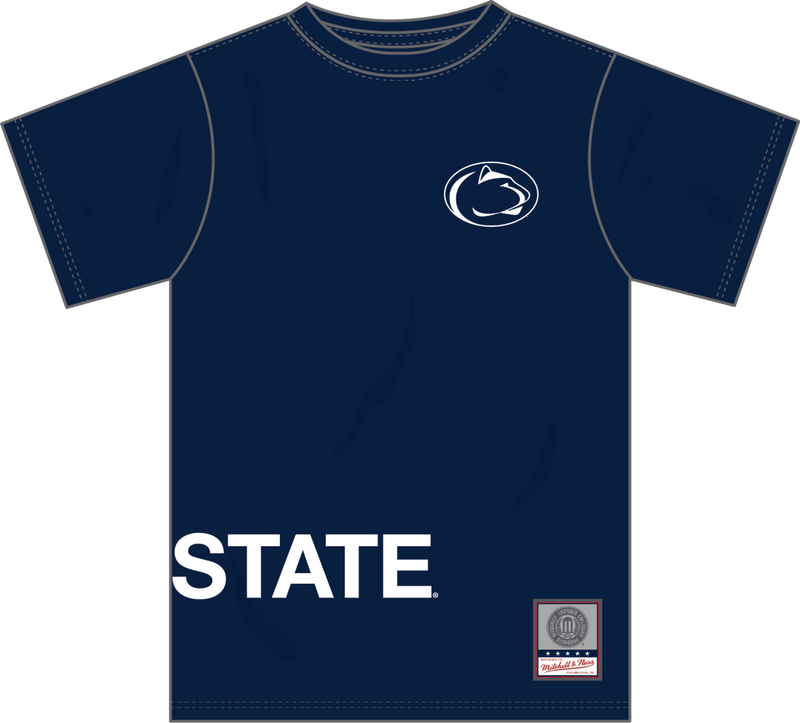 Mitchell & Ness Penn State Nittany Lions Navy Playoff Win Premium T-Shirt
