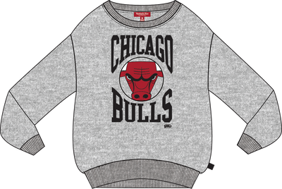 Mitchell & Ness Women's Chicago Bulls Grey Heather Lightweight Crewneck Sweatshirt