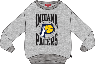 Mitchell & Ness Women's Indiana Pacers Grey Heather Lightweight Crewneck Sweatshirt