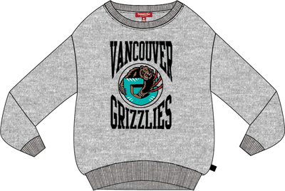 Mitchell & Ness Women's Vancouver Grizzlies Grey Heather Lightweight Crewneck Sweatshirt