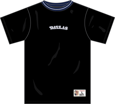 Mitchell & Ness Dallas Mavericks Black Hardwood Classics Nights Playmaker T-Shirt