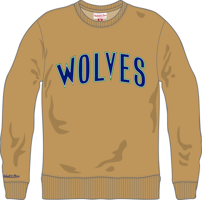 Mitchell & Ness Minnesota Timberwolves Dusted Collection Fleece Crew Sweatshirt