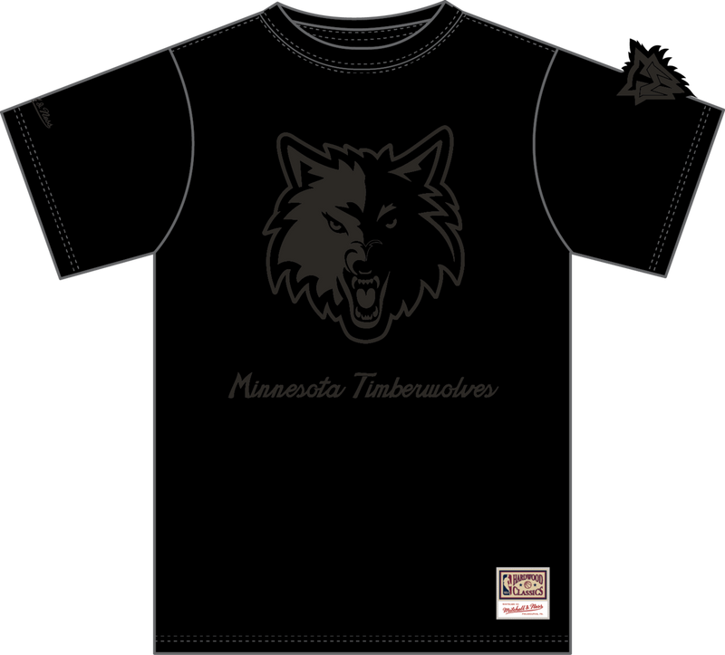 Mitchell & Ness Minnesota Timberwolves Black Phantom T-Shirt
