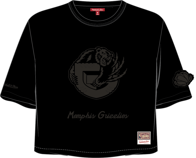 Mitchell & Ness Women's Memphis Grizzlies Black Phantom Crop T-Shirt