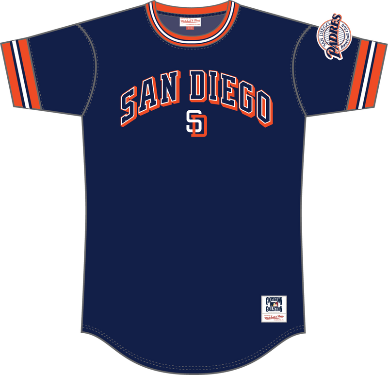 Mitchell & Ness San Diego Padres Navy Wild Pitch Top