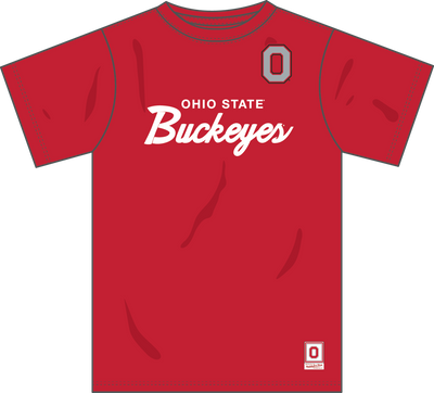 Mitchell & Ness Ohio State Buckeyes Scarlet Team Color Head Coach T-Shirt