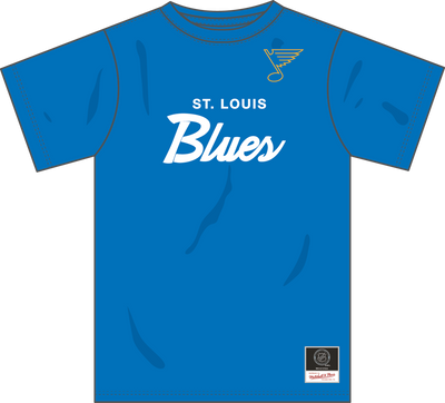 Mitchell & Ness St. Louis Blues Royal Team Color Head Coach T-Shirt