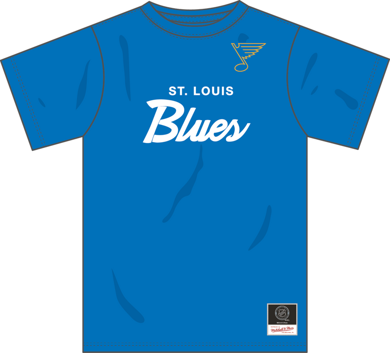 Mitchell & Ness St. Louis Blues Royal Team Color Head Coach T-Shirt