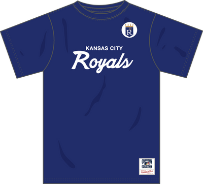 Mitchell & Ness Kansas City Royals Royal Team Color Head Coach T-Shirt