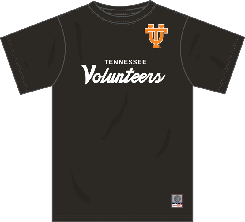 Mitchell & Ness University of Tennessee Black Team Color Head Coach T-Shirt Volunteers