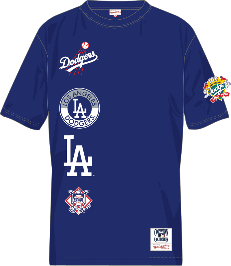 Mitchell & Ness Los Angeles Dodgers Royal Double Clutch Premium T-Shirt