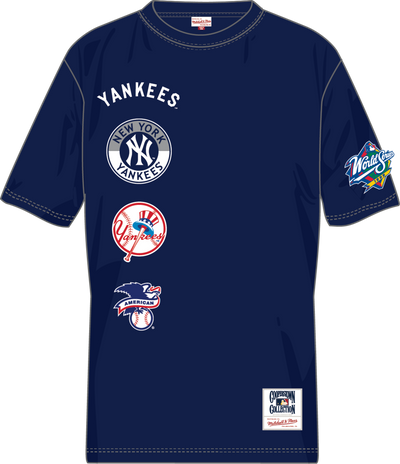 Mitchell & Ness New York Yankees Navy Double Clutch Premium T-Shirt